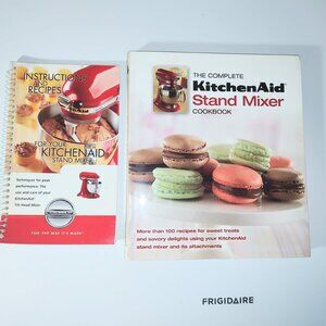 2 KitchenAid Stand Mixer Cookbooks: One Spiral Softcover-one Hard Cover -Good